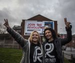 Bez unveils Reality Party billboard in Salford